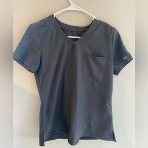 Med Couture XS Gray/Pewter Scrub Set
